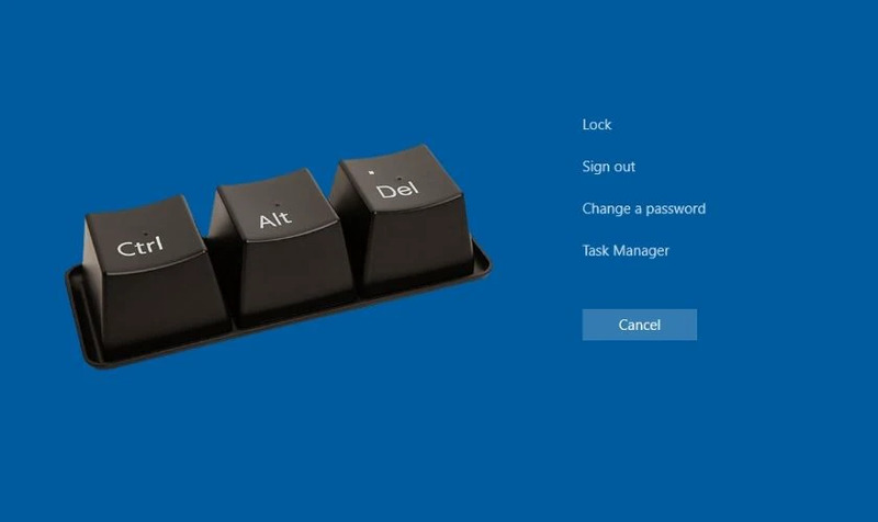 Tại màn hình đăng nhập, nhấn tổ hợp phím Ctrl + Alt + Del,